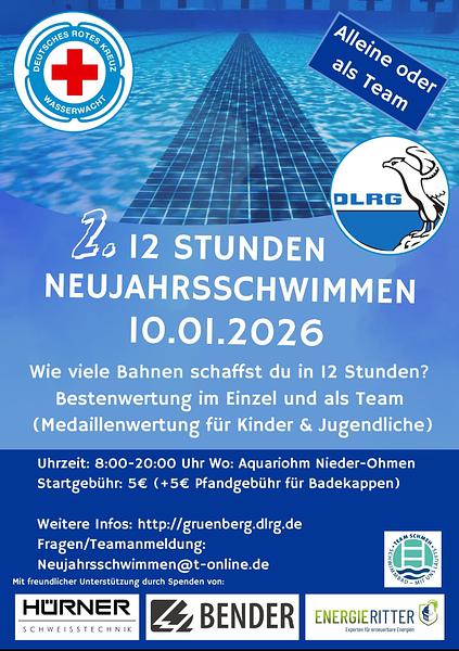 2. 12h-Neujahrsschwimmen 2026