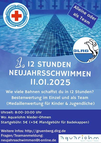 1. 12h-Neujahrsschwimmen 2025